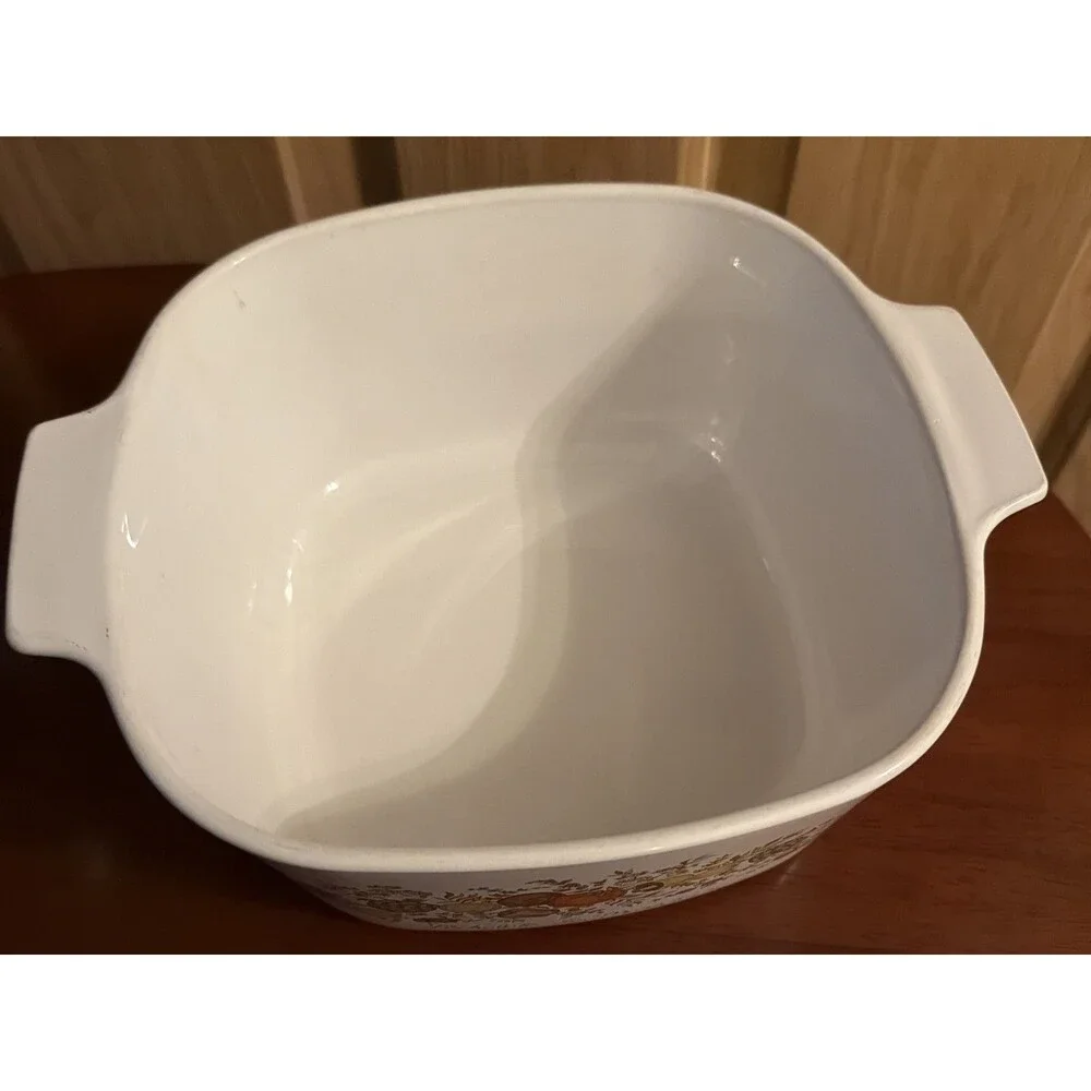 Corning Ware Spice of Life 3 Quart Square Casserole A-3-B With A-9-C LID Perfect